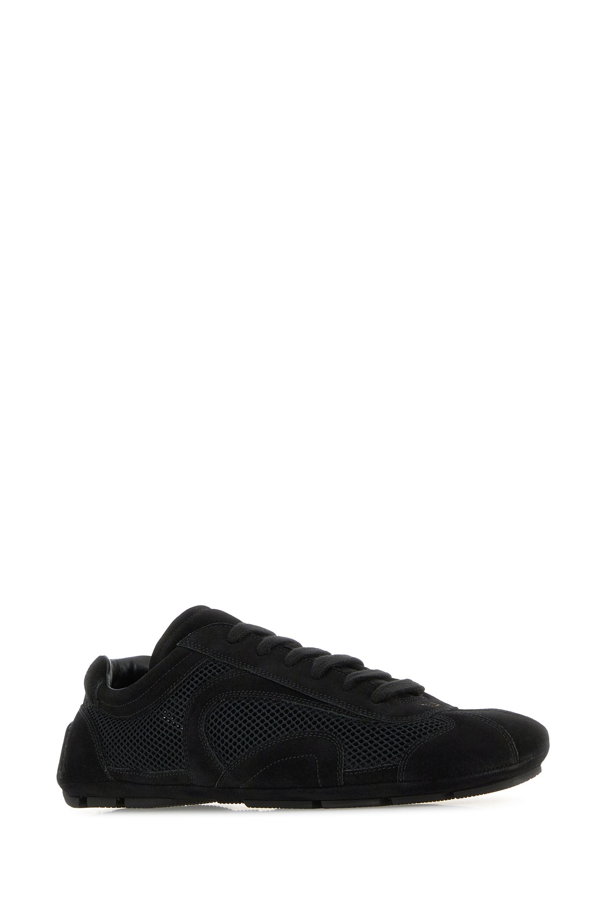 Prada Sneakers Montecarlo Re-Edition 2005 nere in pelle scamosciata e rete, view 2