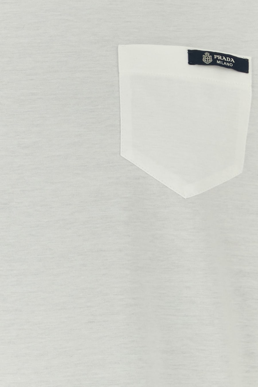 Prada T-shirt reversibile in cotone bianco, view 3