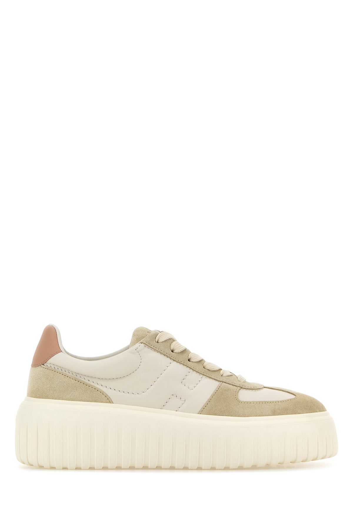 Hogan Sneakers H Stripes bicolor in pelle e pelle scamosciata