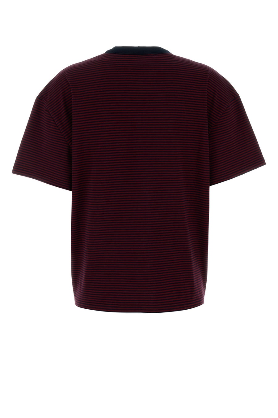 Prada T-shirt oversize in cotone ricamato, view 2