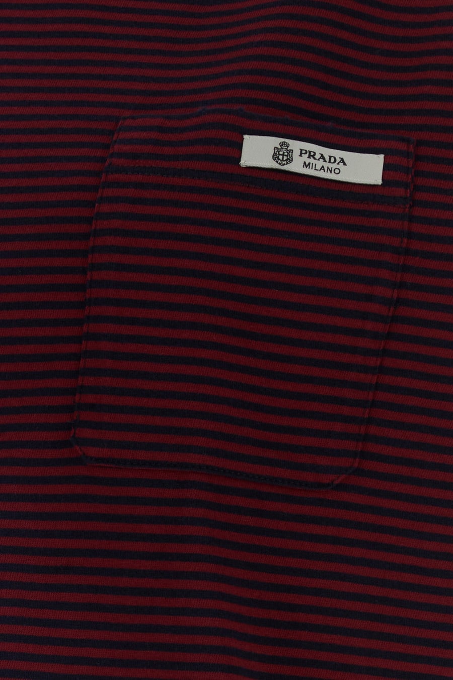 Prada T-shirt oversize in cotone ricamato, view 3