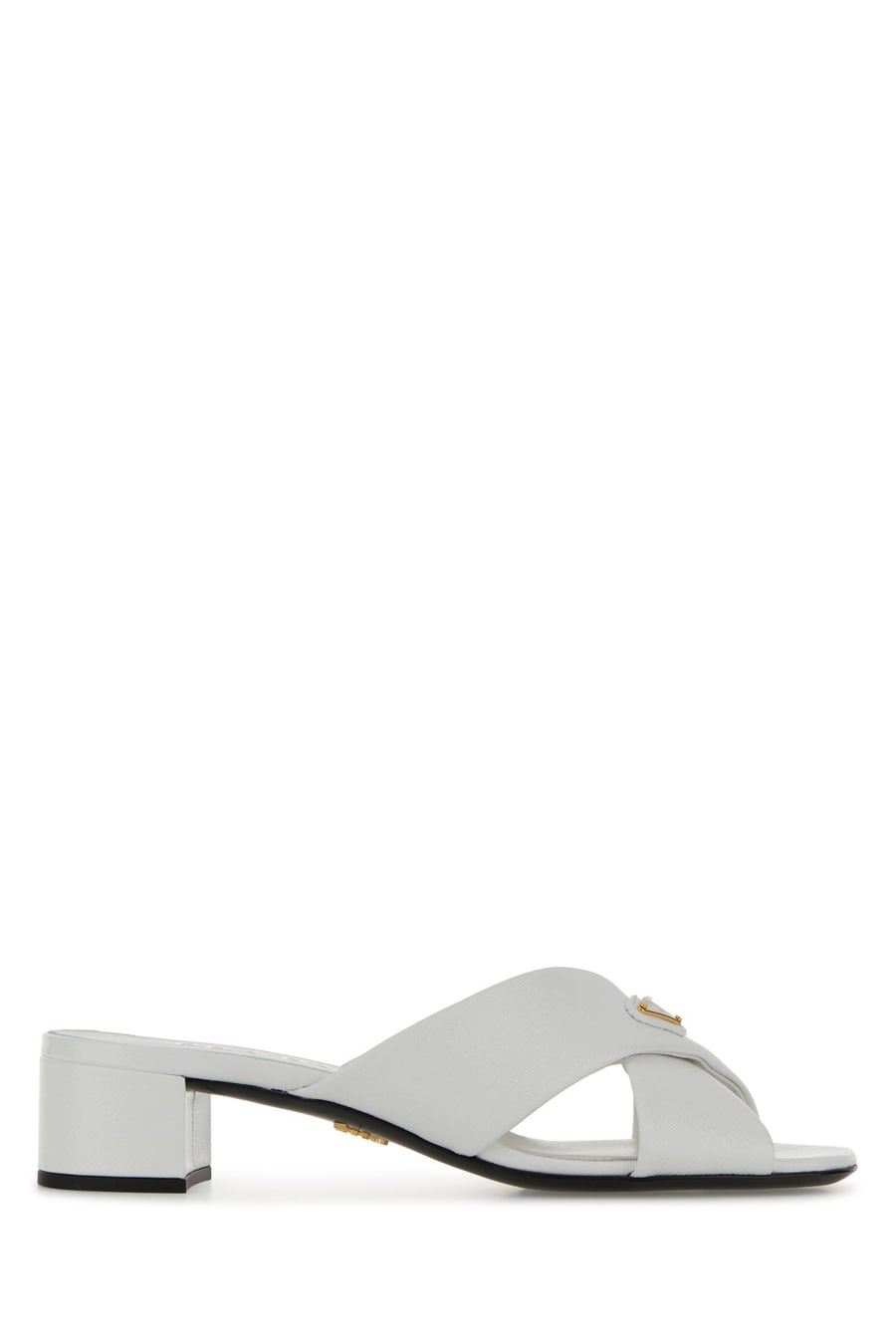 Prada Sabot in pelle bianca