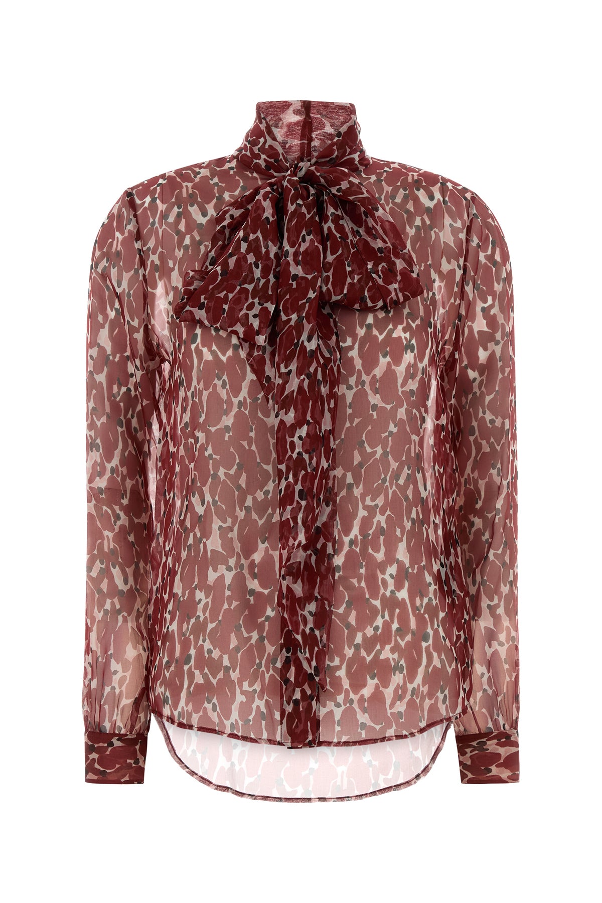 Saint Laurent Camicia in seta stampata