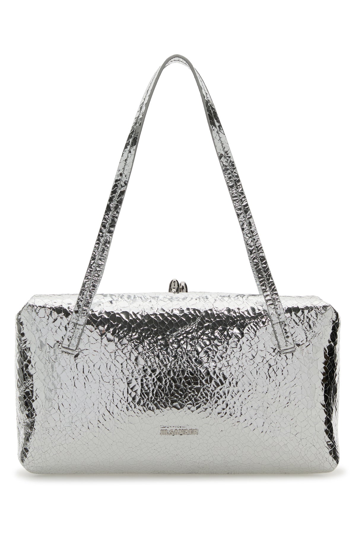 Jil Sander Borsa a spalla Goji Pillow in nappa argento