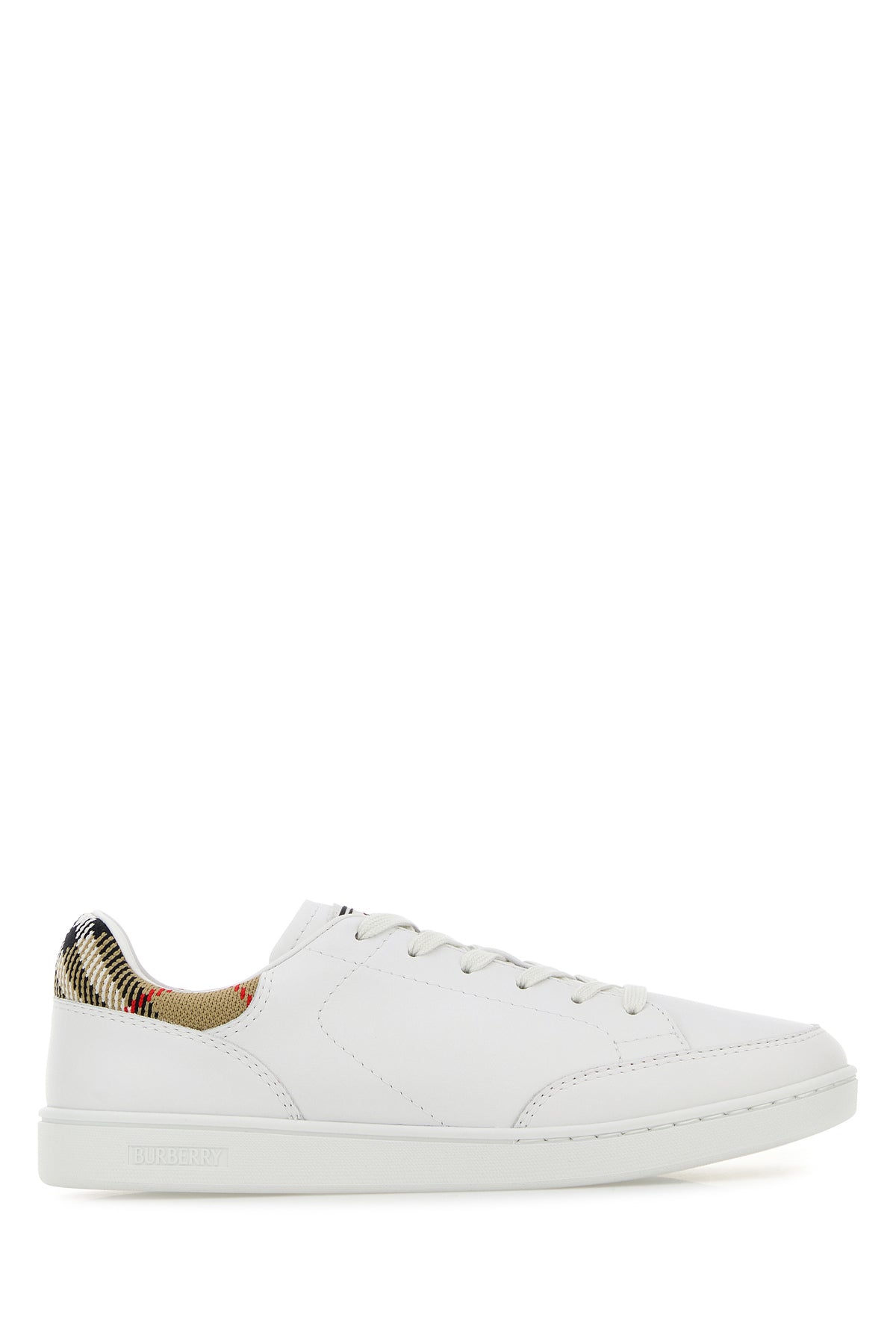Burberry Sneakers Set in pelle bianca