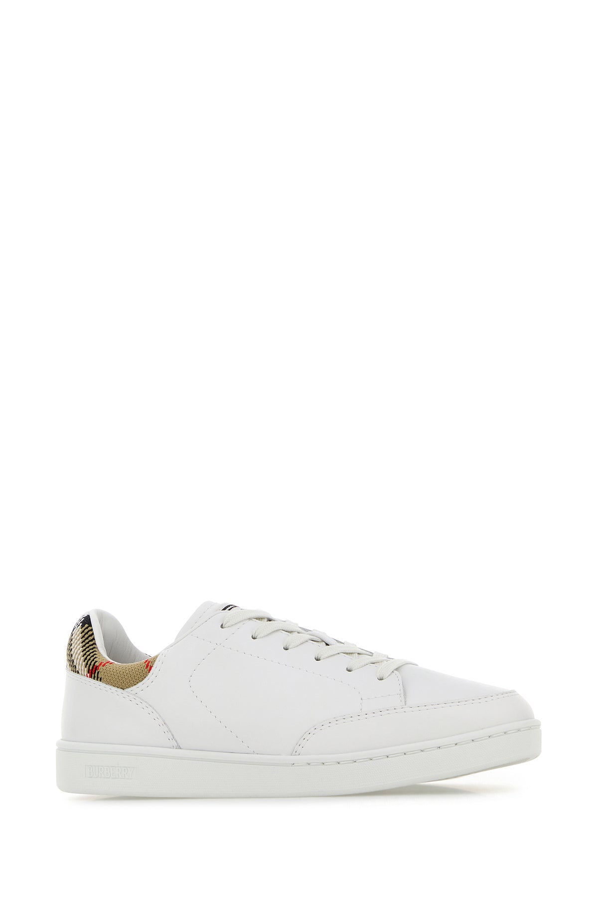 Burberry Sneakers Set in pelle bianca, view 2