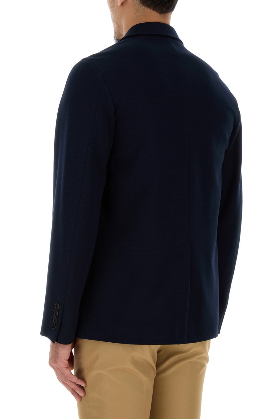 Gucci Giacca in jersey blu scuro, view 4