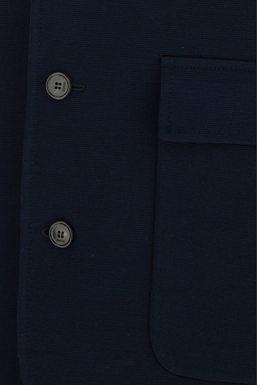 Gucci Giacca in jersey blu scuro, view 5