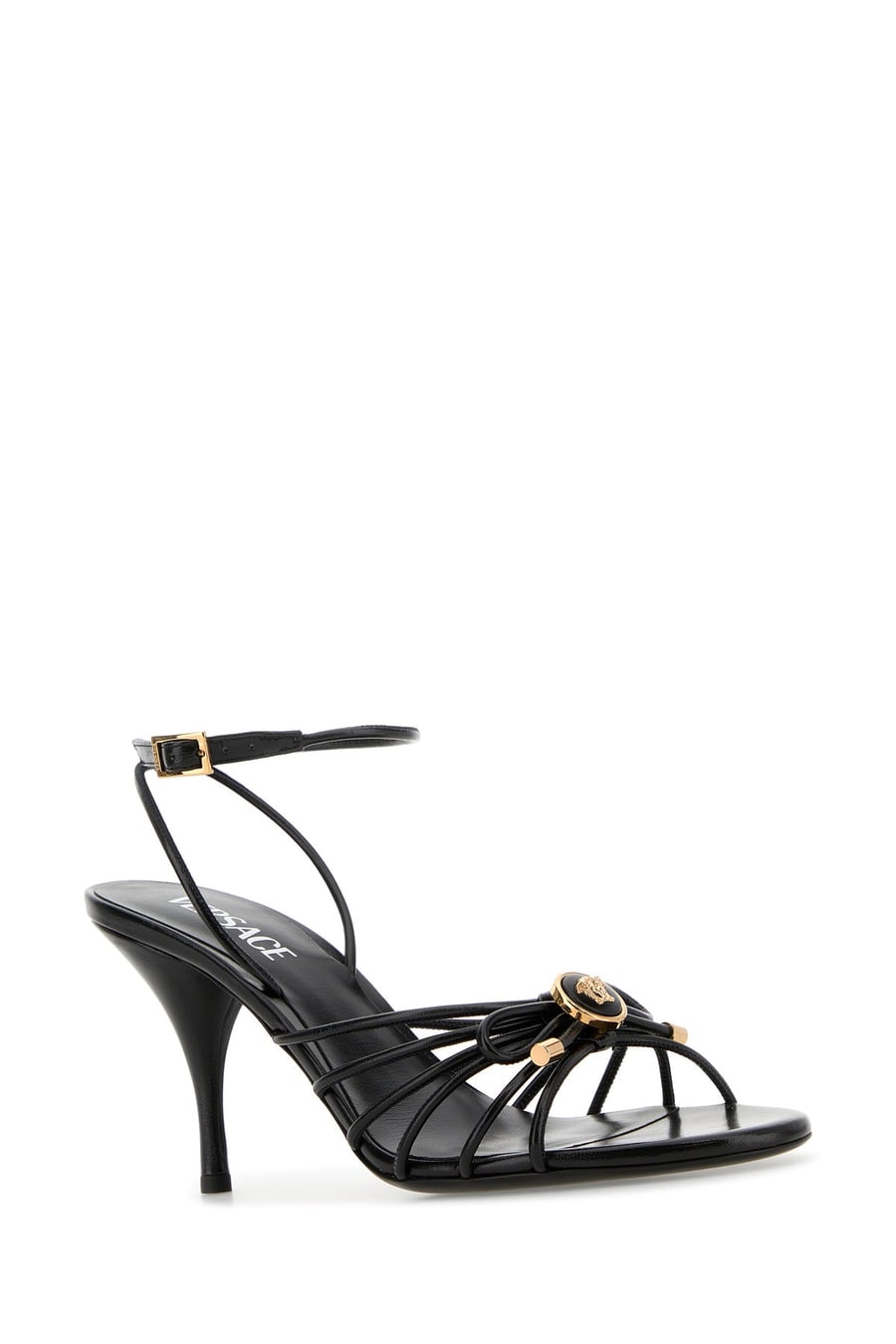 Versace Sandali in nappa nera, view 2