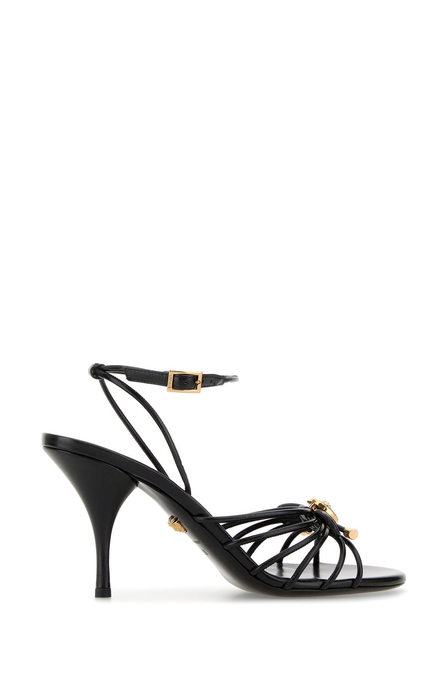 Versace Sandali in nappa nera, view 3
