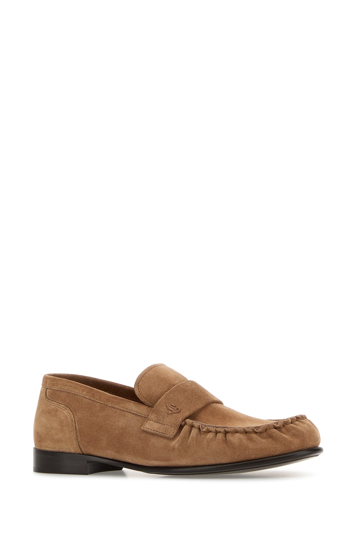 Jimmy Choo Mocassini Ellis in pelle scamosciata cammello, view 2