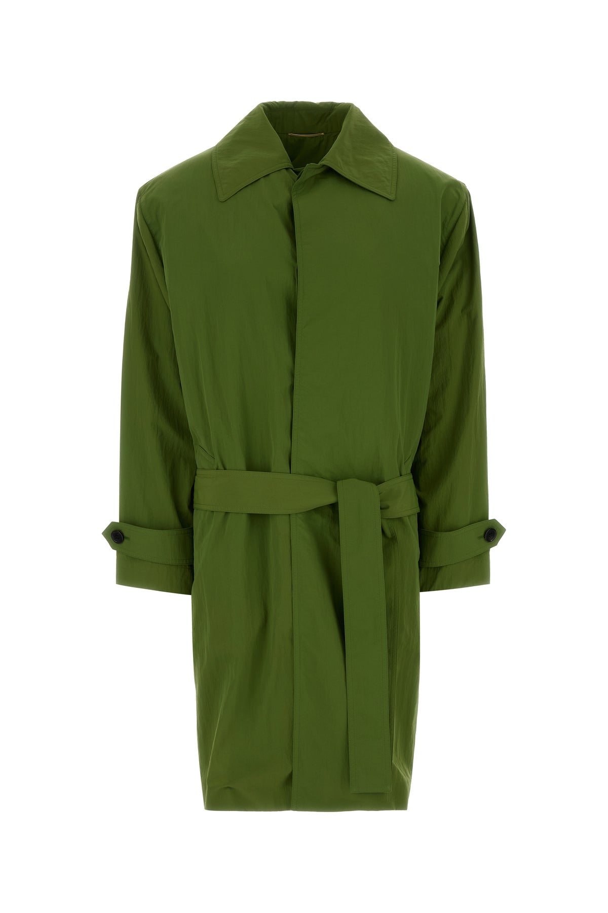 Saint Laurent Trench in nylon verde