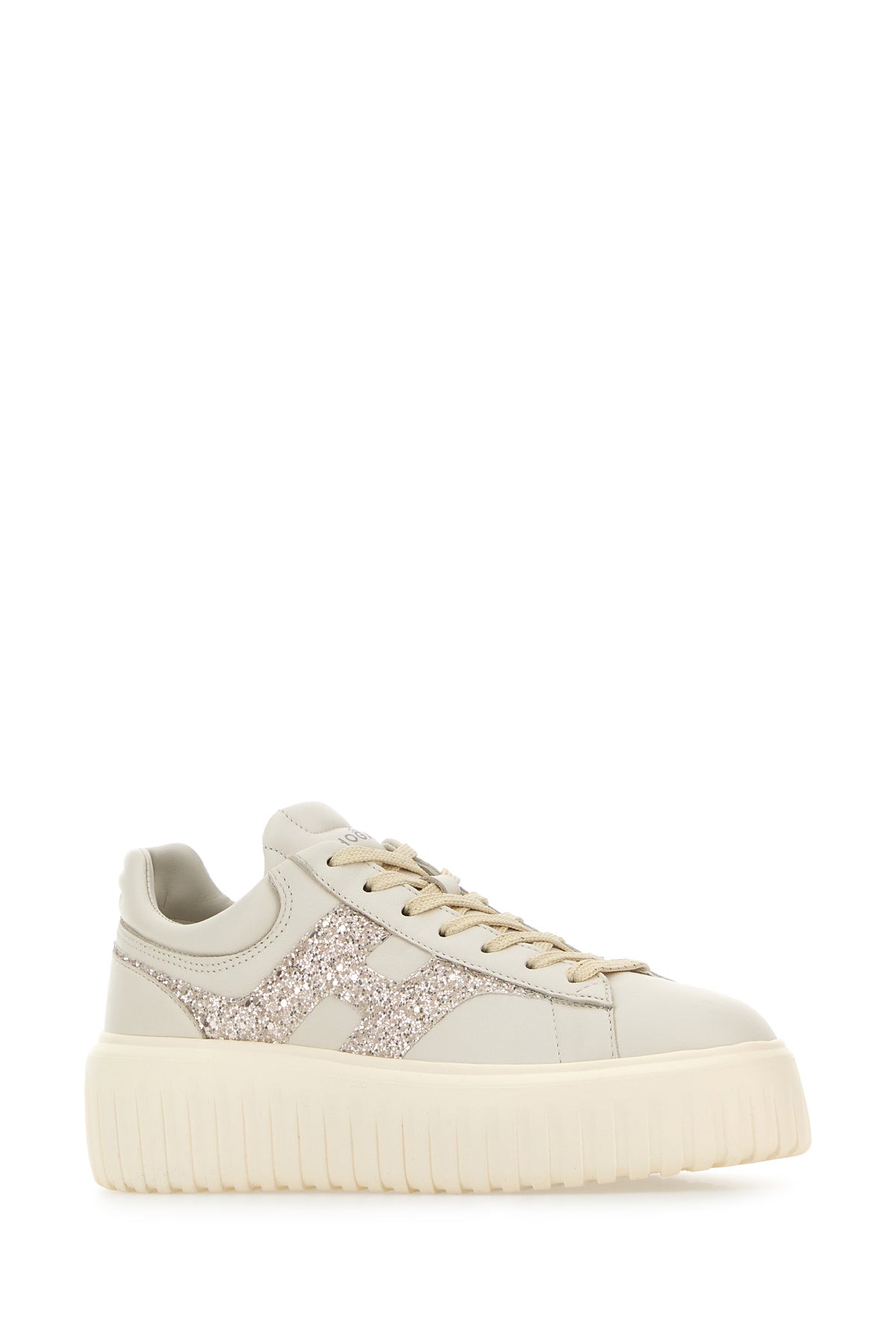 Hogan Sneakers in pelle gesso, view 2