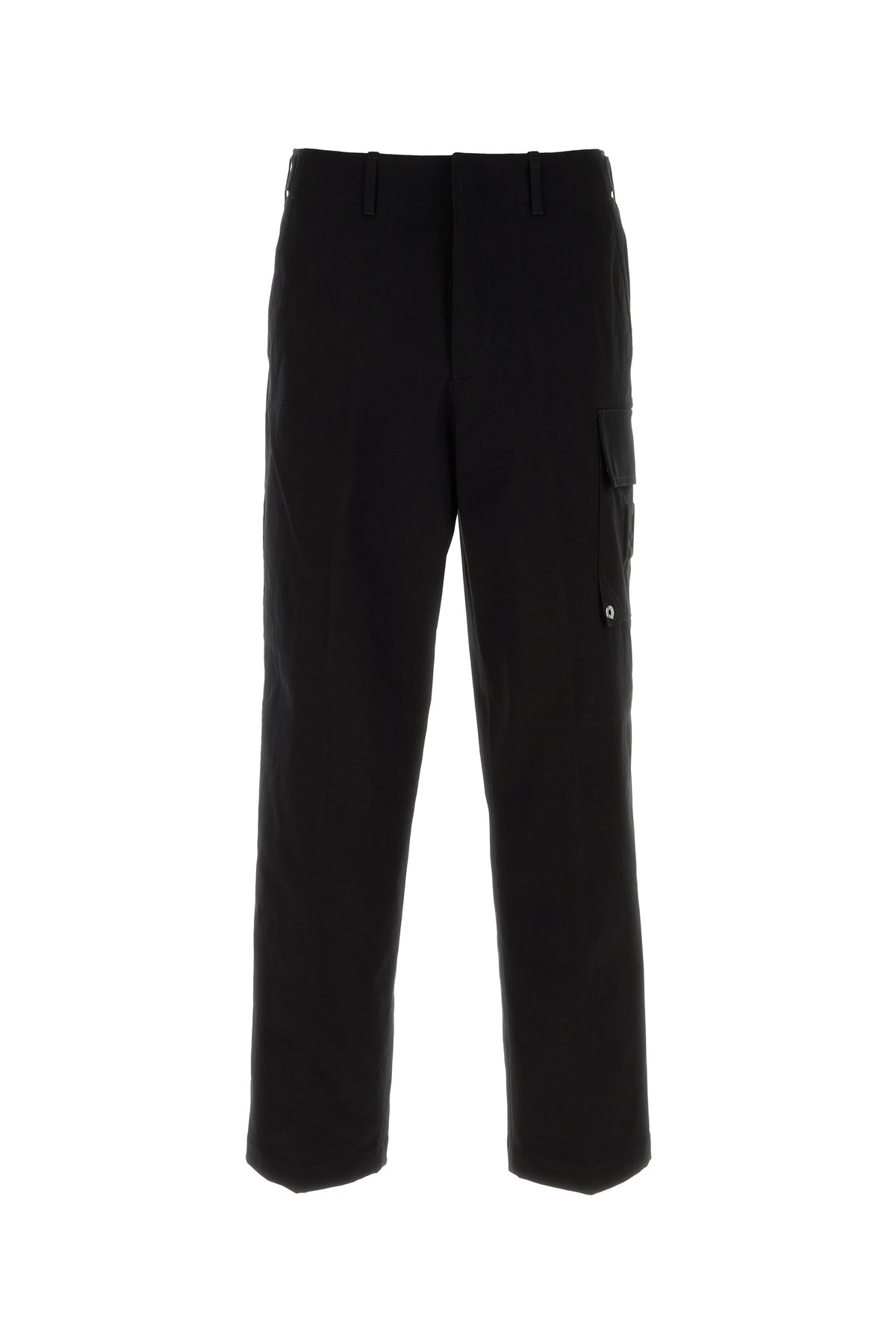 Fendi Pantalone cargo in cotone stretch nero