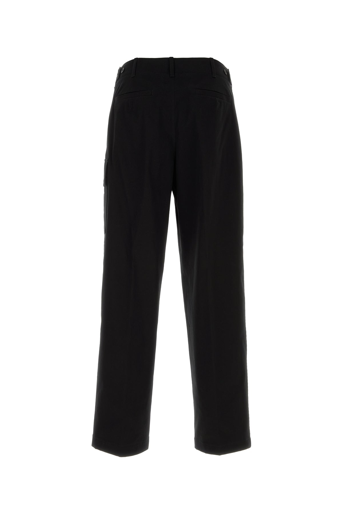 Fendi Pantalone cargo in cotone stretch nero, view 2