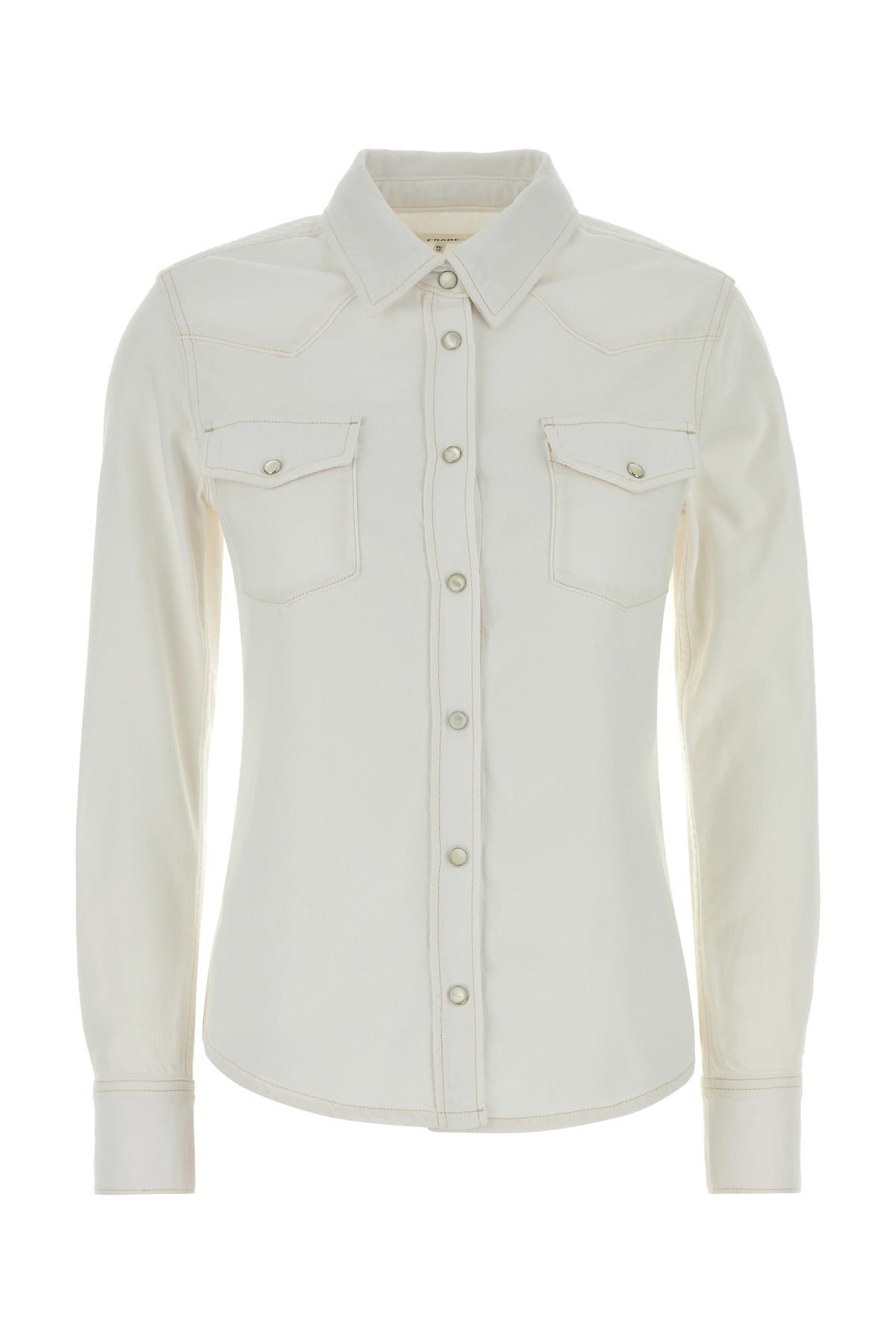 FRAME Camicia in denim bianco