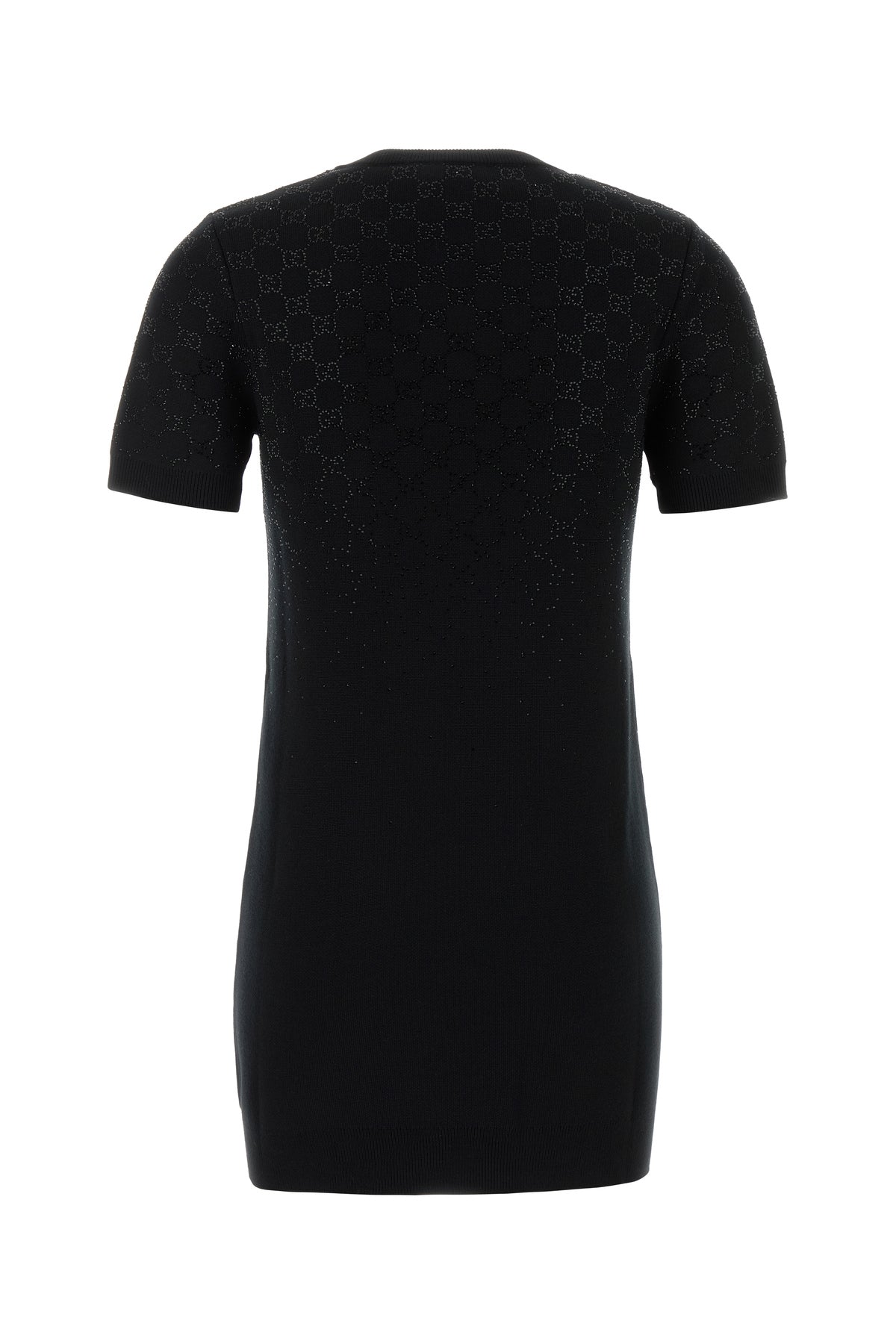 Gucci Mini abito in misto lana nera, view 2
