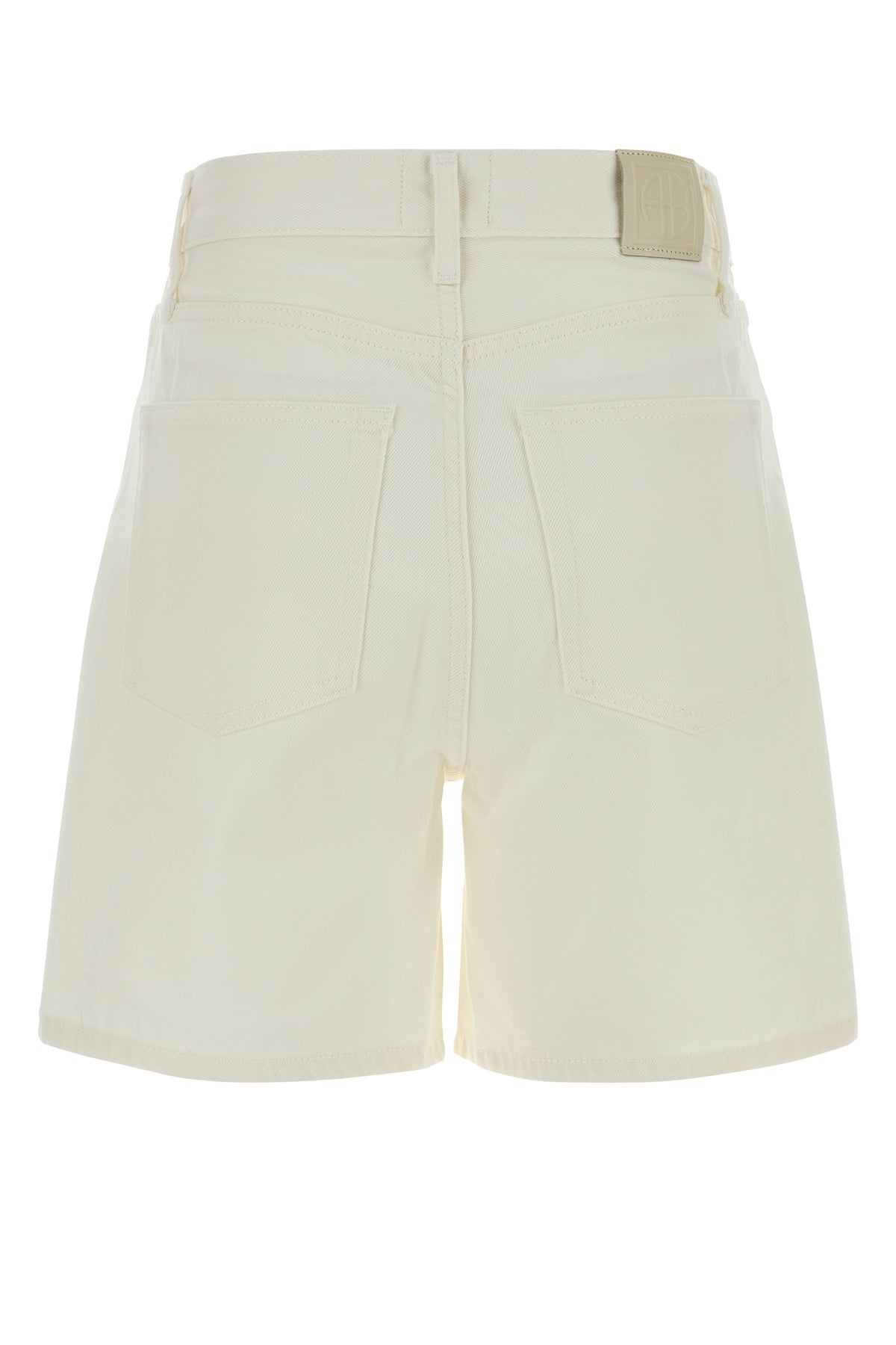 Anine Bing Shorts in denim bianco, view 2