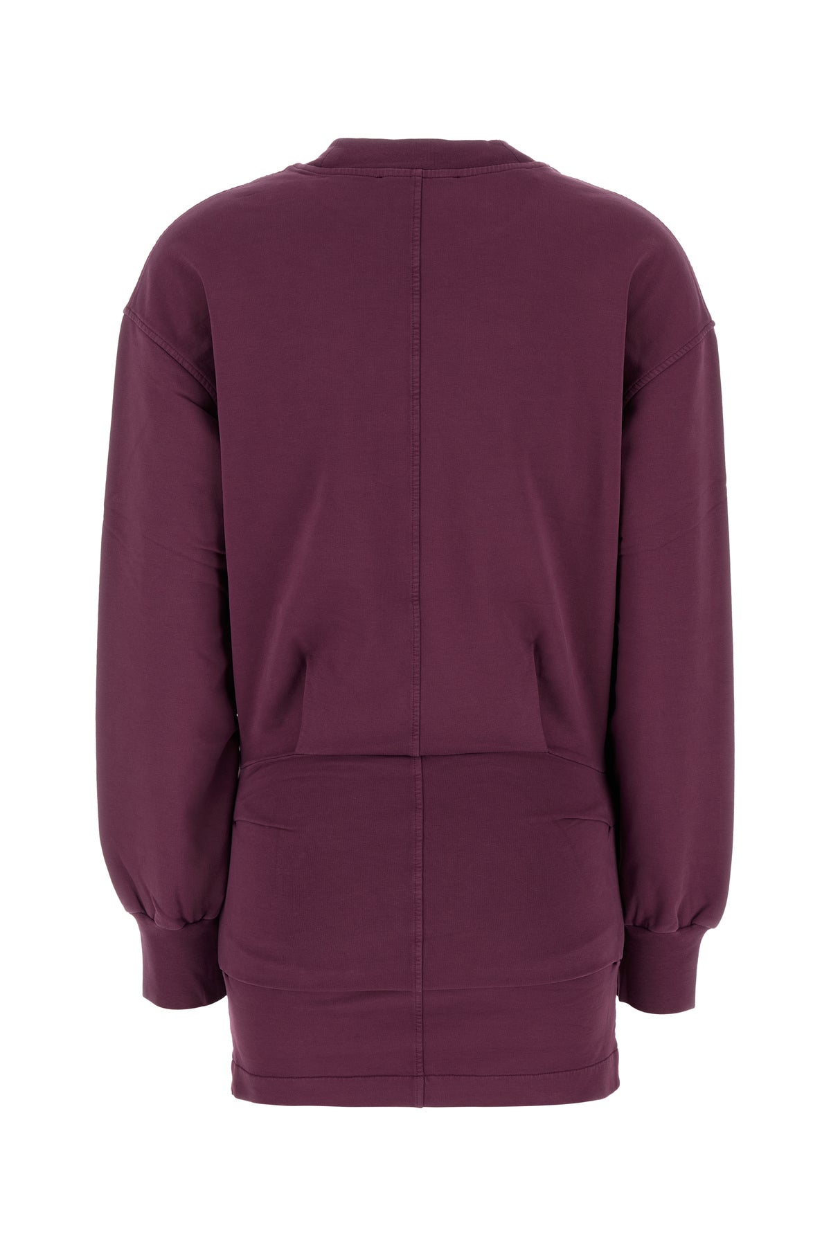 The Attico Mini abito in cotone stretch prugna, view 2