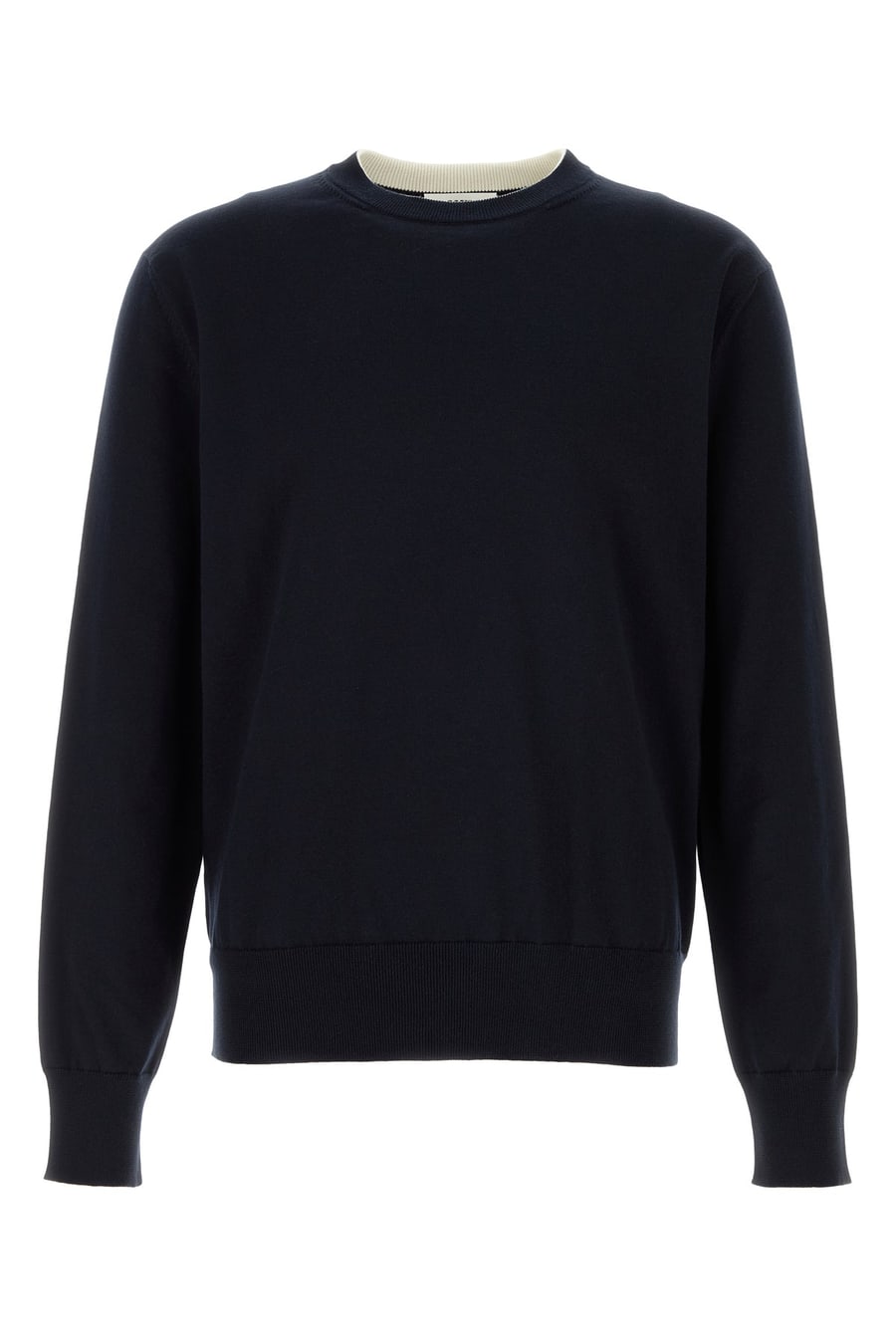 Jil Sander Maglione in cotone blu notte