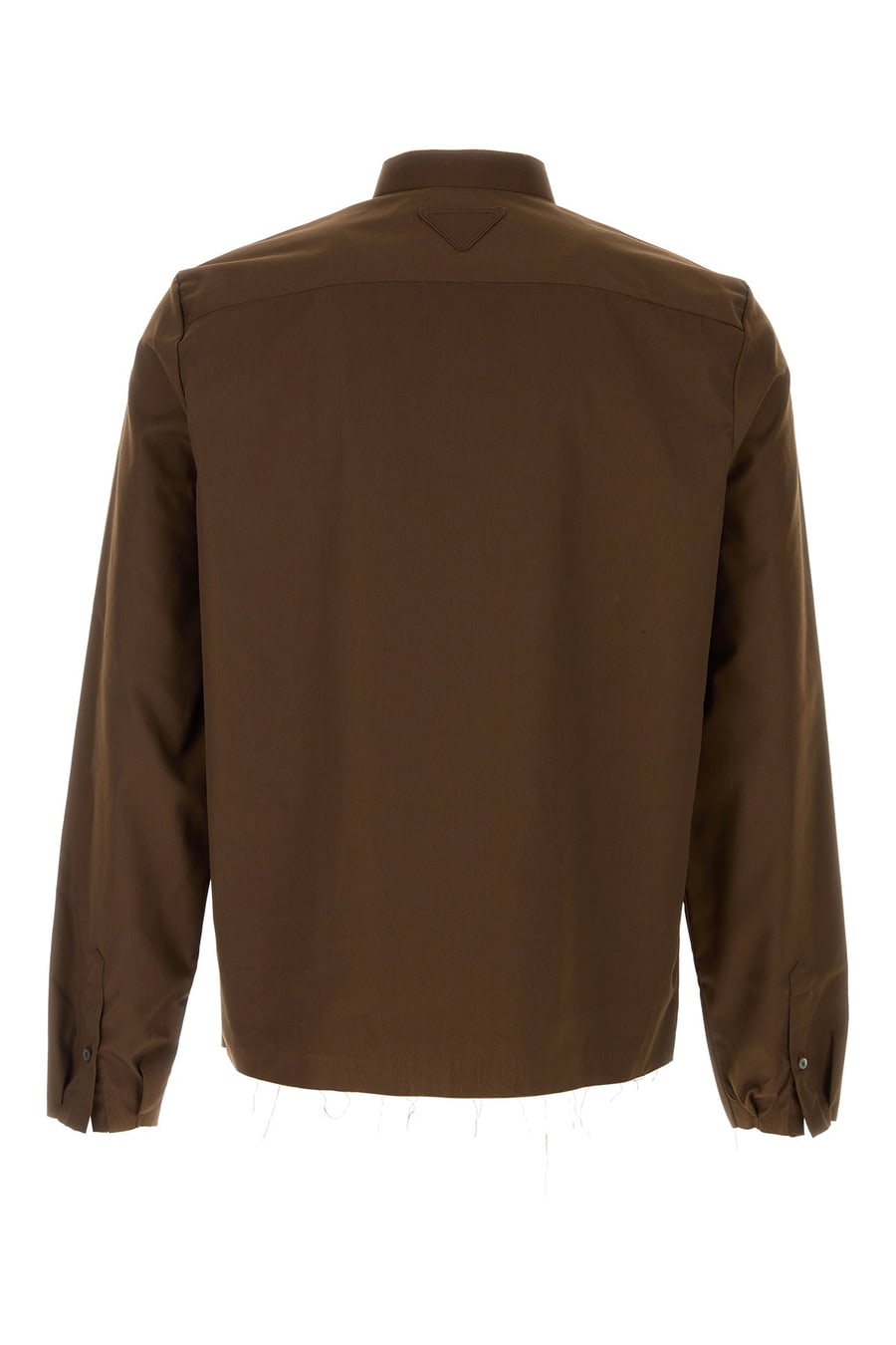 Prada Camicia in popeline marrone
