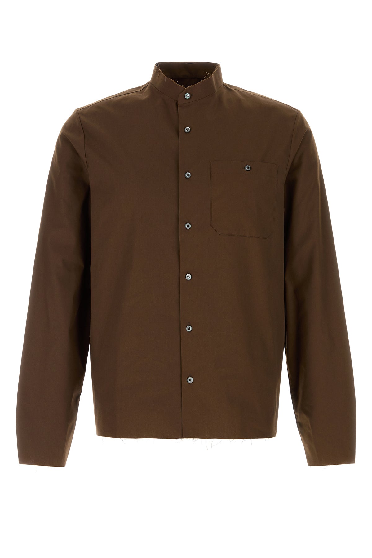 Prada Camicia in popeline marrone