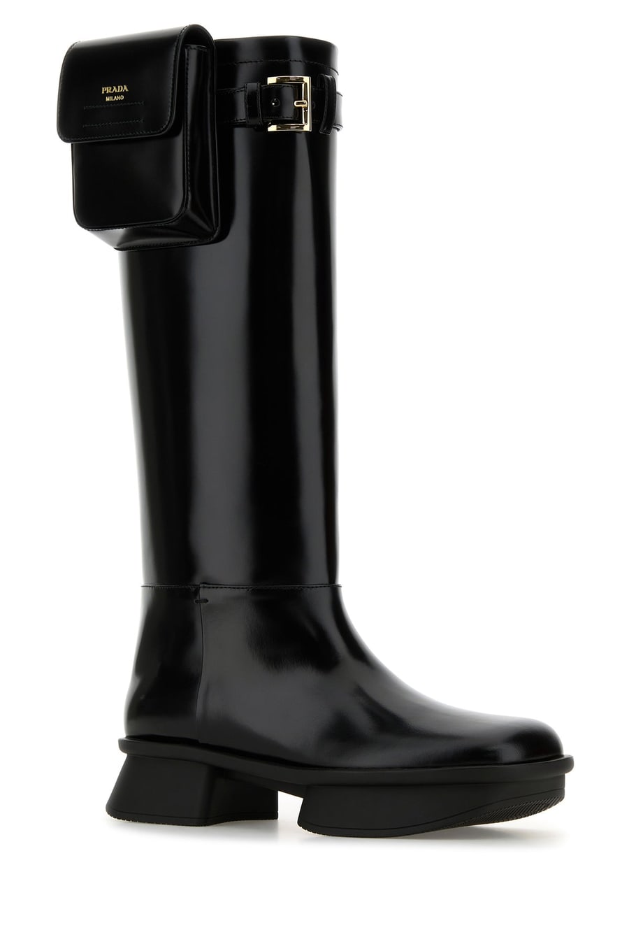 Prada Stivali in pelle nera, view 2