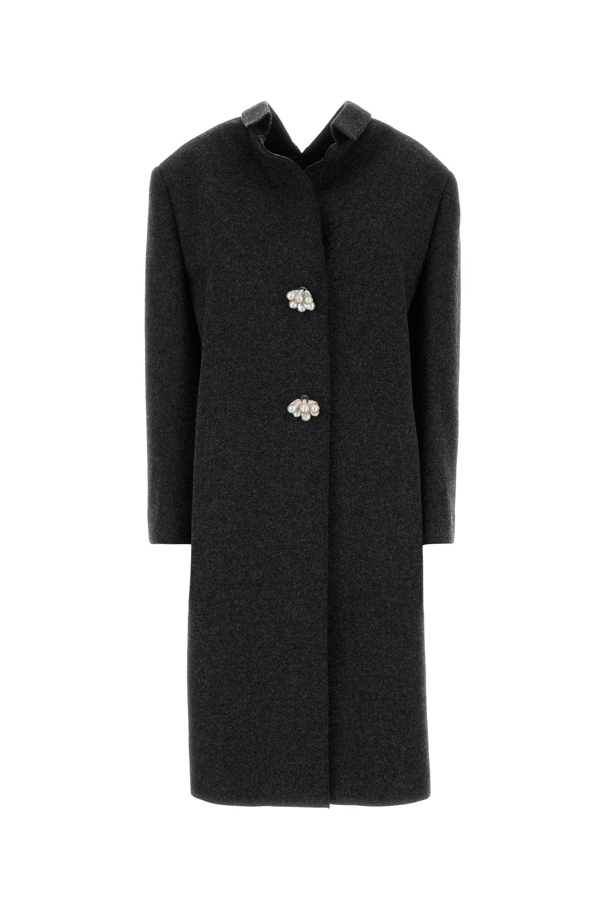 Prada Cappotto in lana ardesia