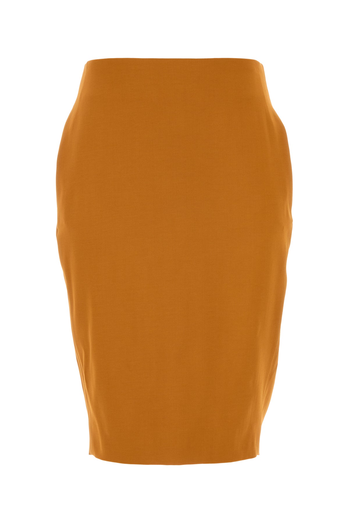Saint Laurent Gonna in misto viscosa stretch arancione pastello
