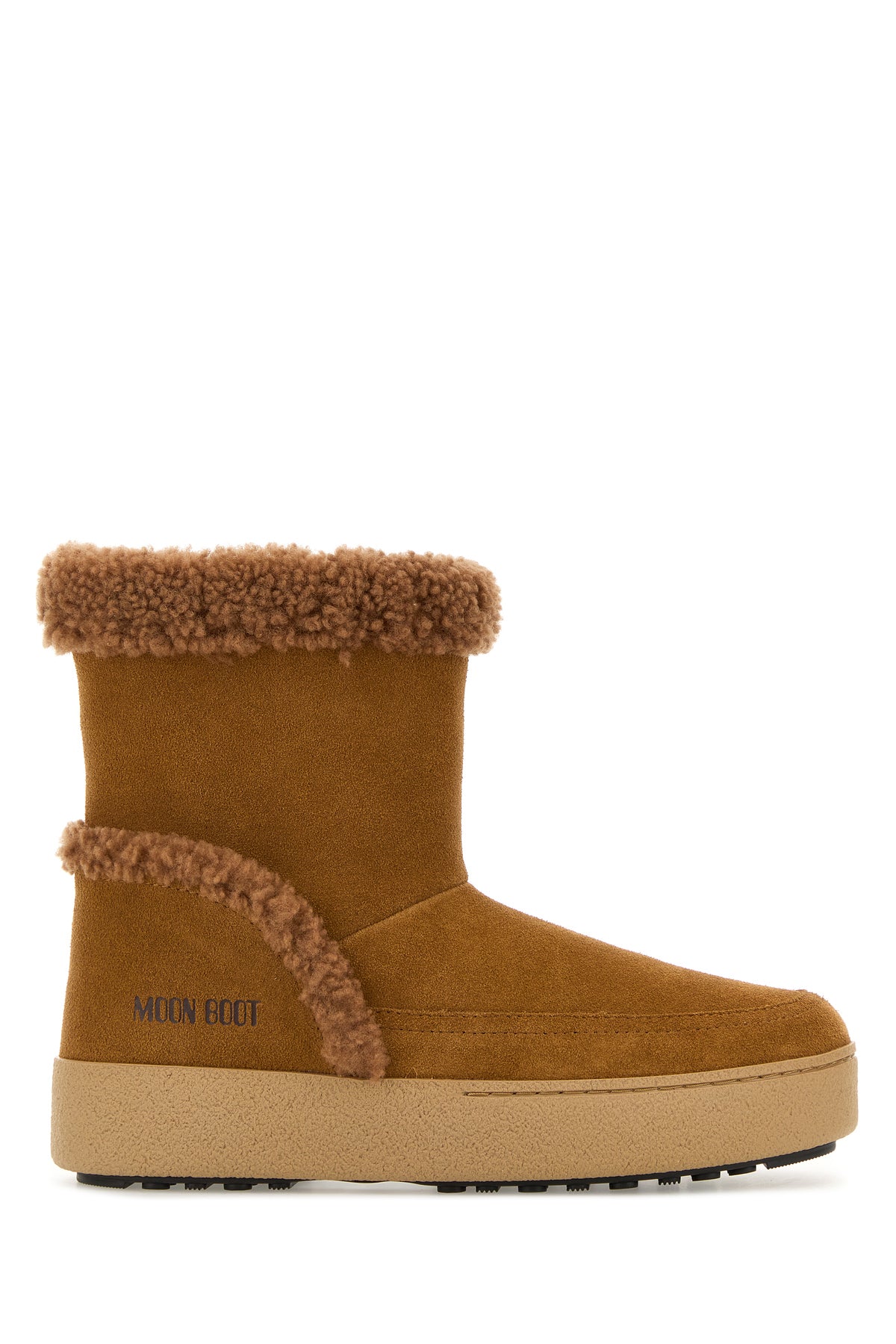 MOON BOOT Stivaletti LTrack Tina in pelle scamosciata caramello