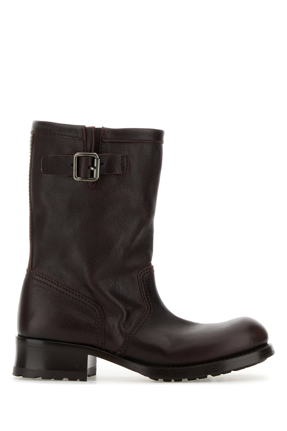Prada Stivaletti in pelle cioccolato