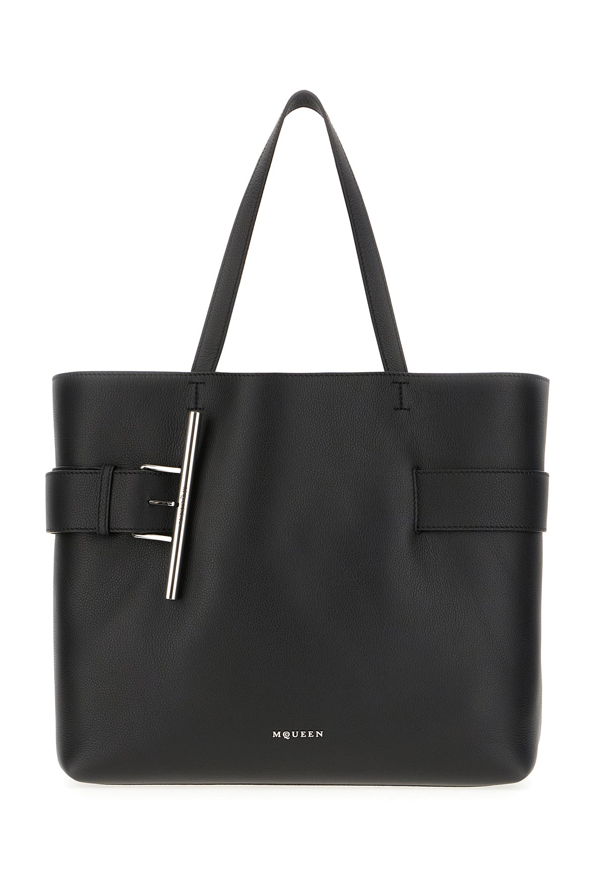 Alexander McQueen Borsa shopping in pelle nera