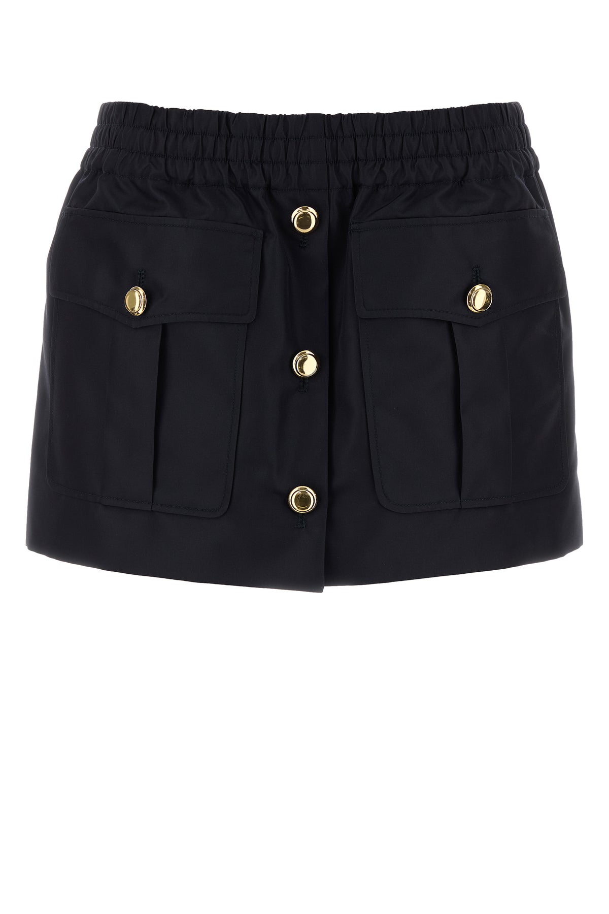Miu Miu Minigonna in nylon blu navy