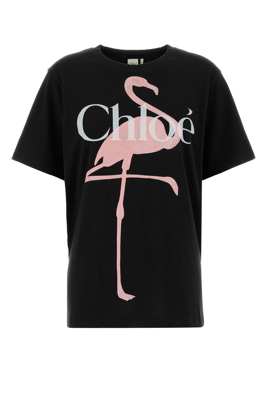 Chloé T-shirt oversize in cotone ardesia
