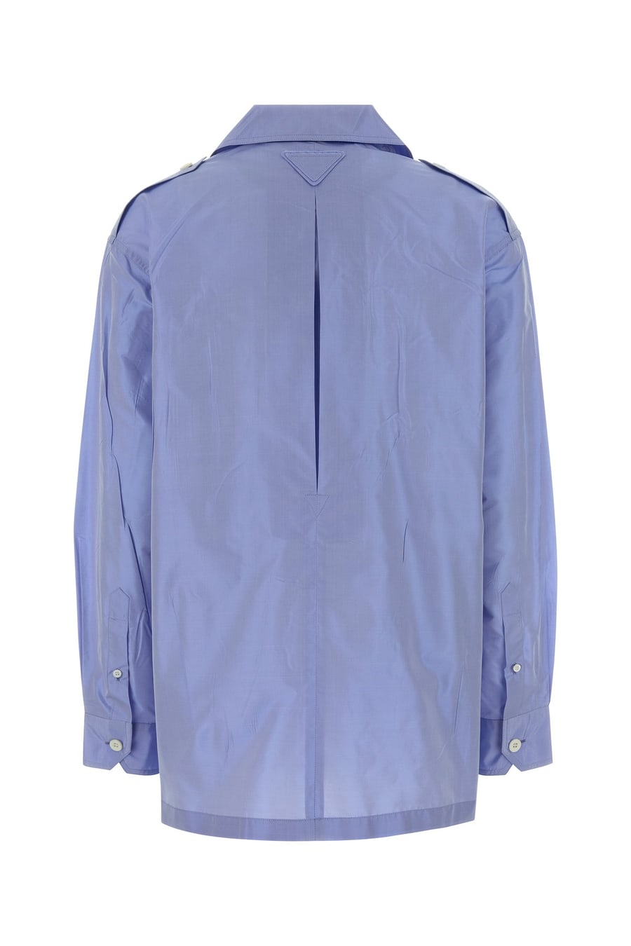 Prada Camicia in taffetà azzurro, view 2