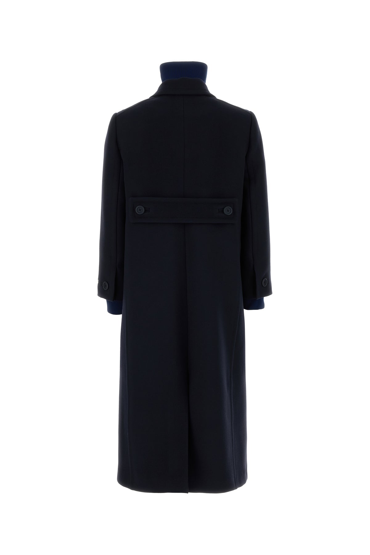 Prada Cappotto in lana blu navy, view 2