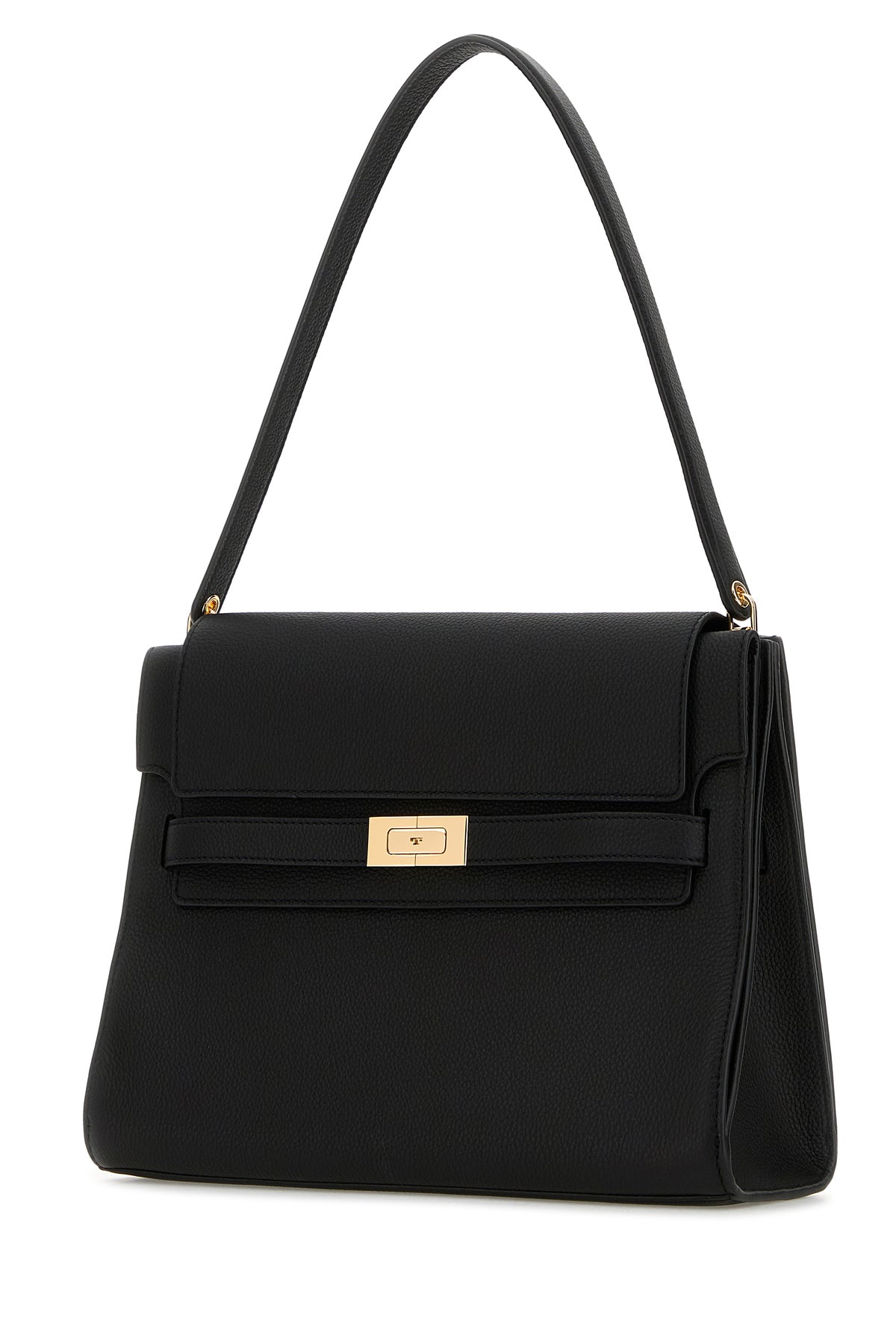 Tory Burch Borsa a spalla Lee Radziwill grande in pelle nera, view 2