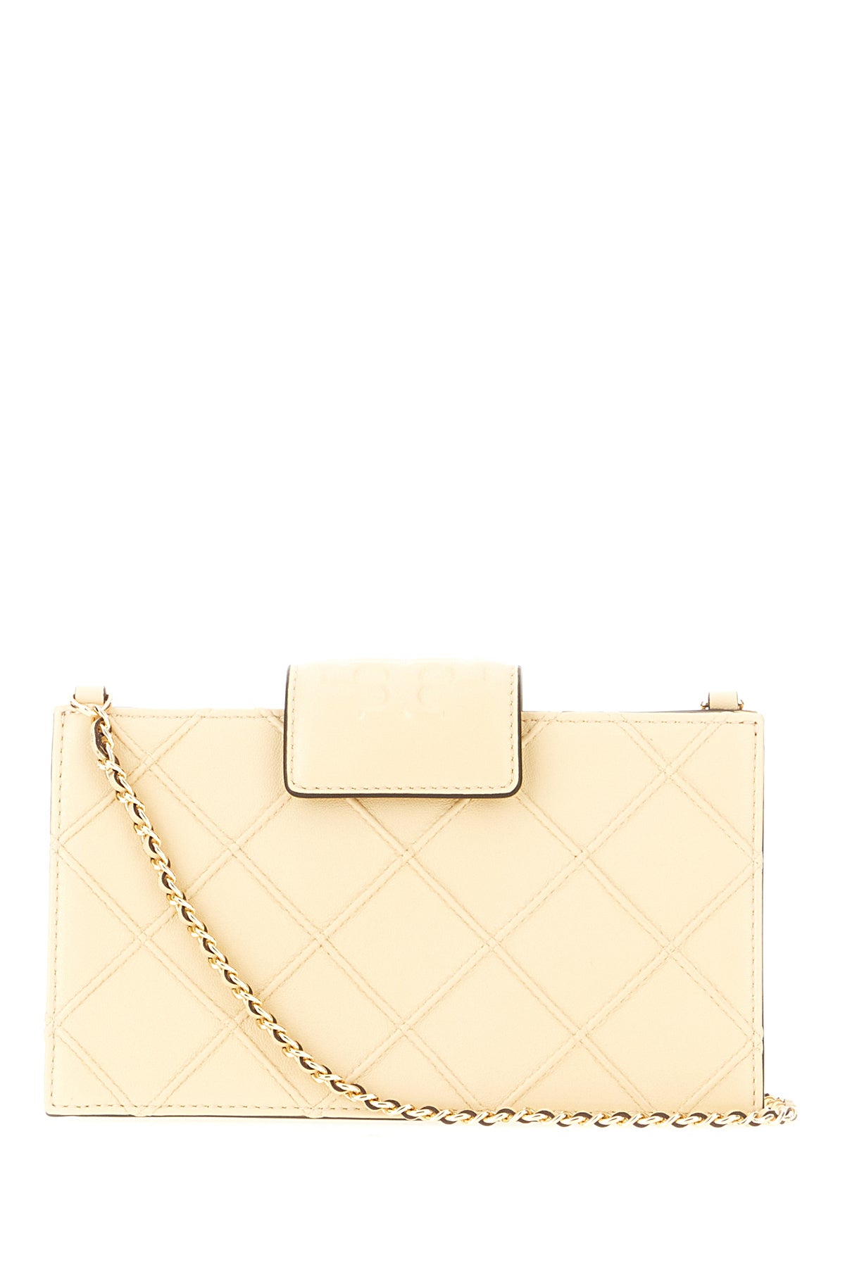 Tory Burch Borsa a tracolla Fleming in pelle crema