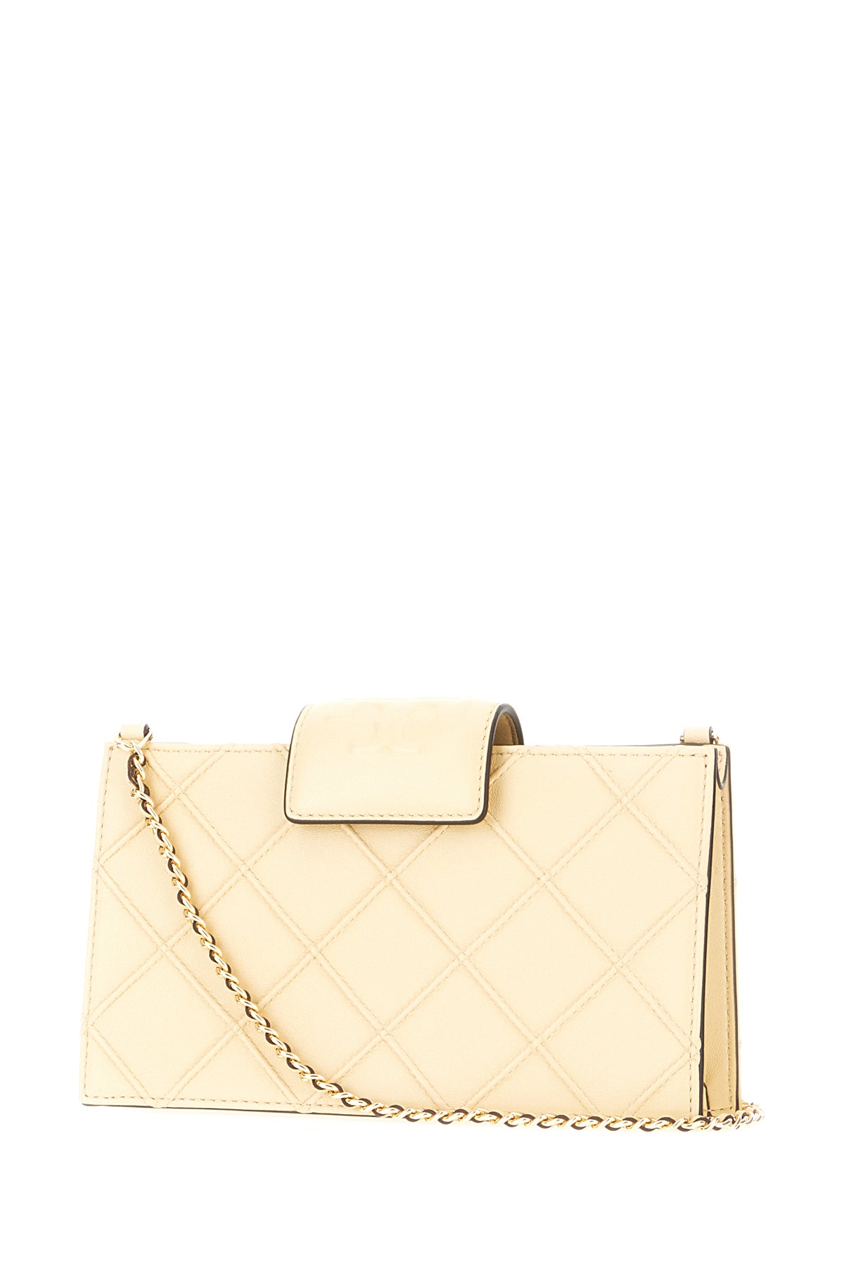 Tory Burch Borsa a tracolla Fleming in pelle crema, view 2