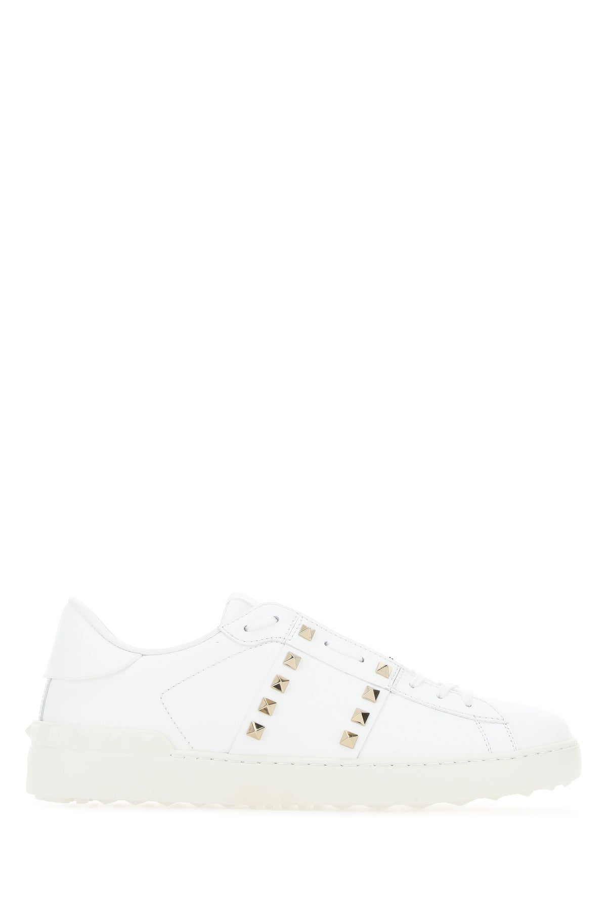 Valentino Garavani Sneakers Rockstud Untitled in pelle bianca