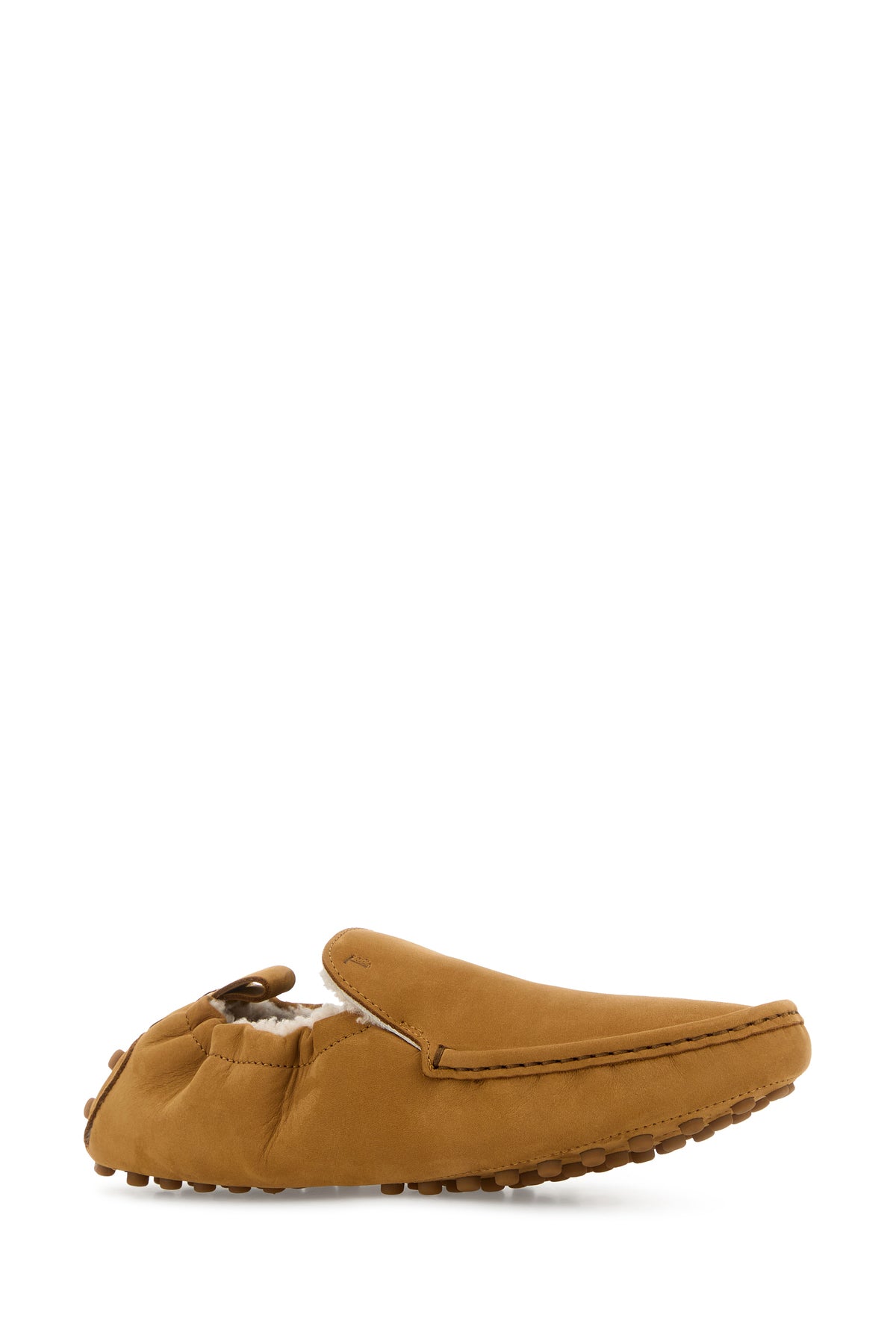 Tod's Mocassini in pelle scamosciata cammello, view 2