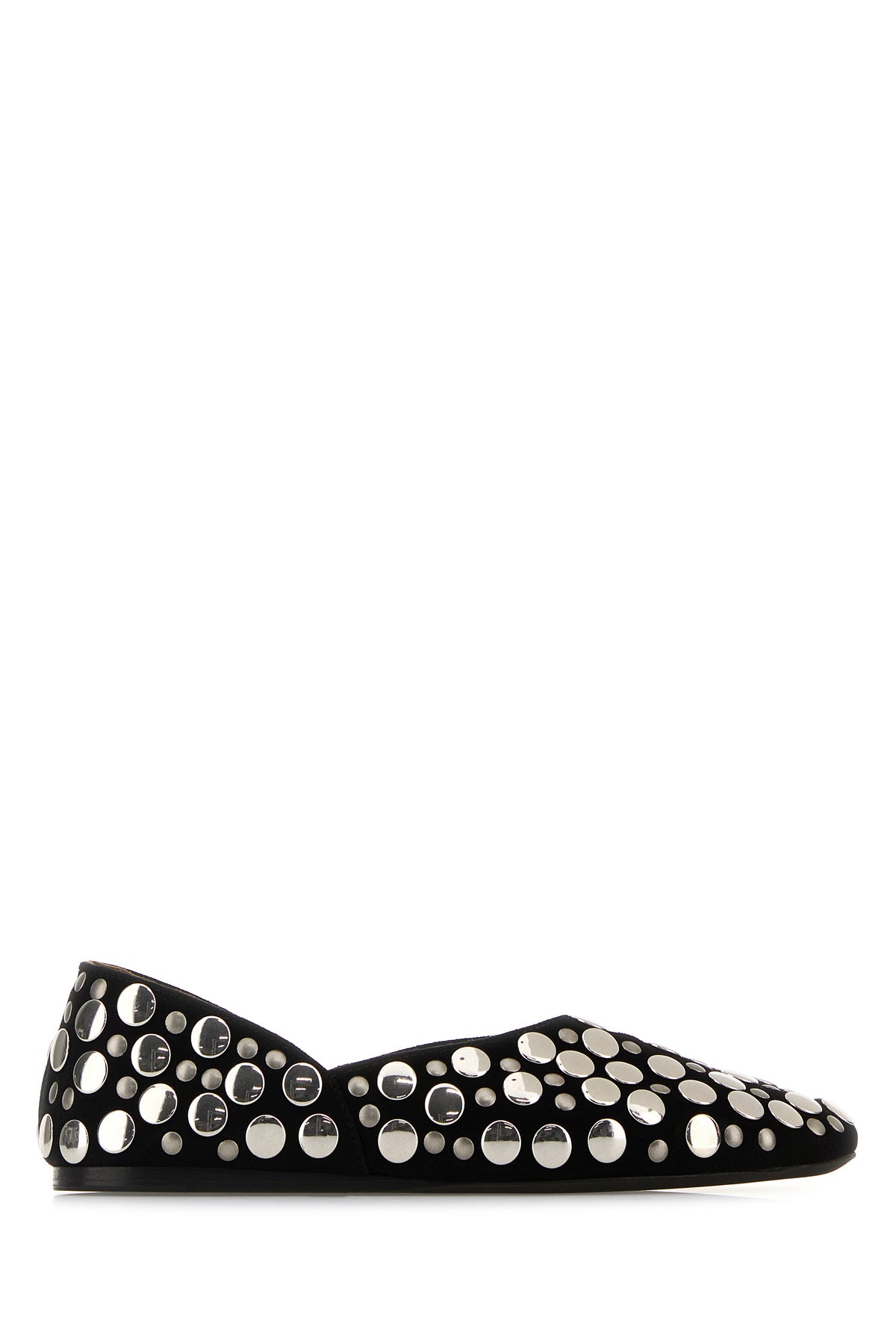 KHAITE Ballerine Jane in pelle scamosciata decorata