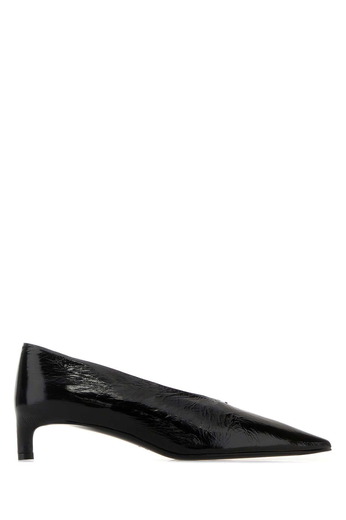 Jil Sander Scarpe con tacco in pelle nera