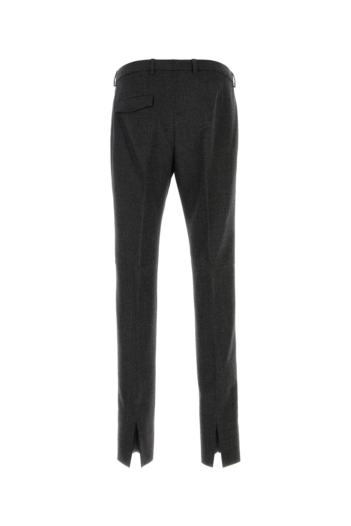 Gucci Pantalone in lana grafite melangé, view 2