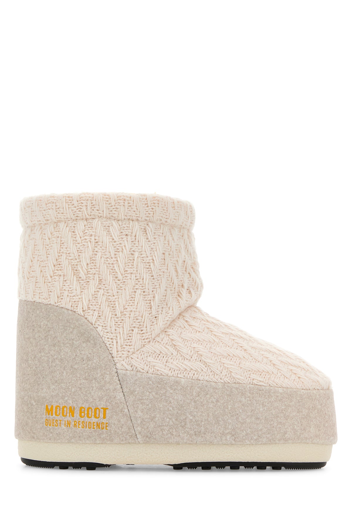 MOON BOOT Stivaletti Icon Low Moon Boot x Guest In Residence in tessuto avorio