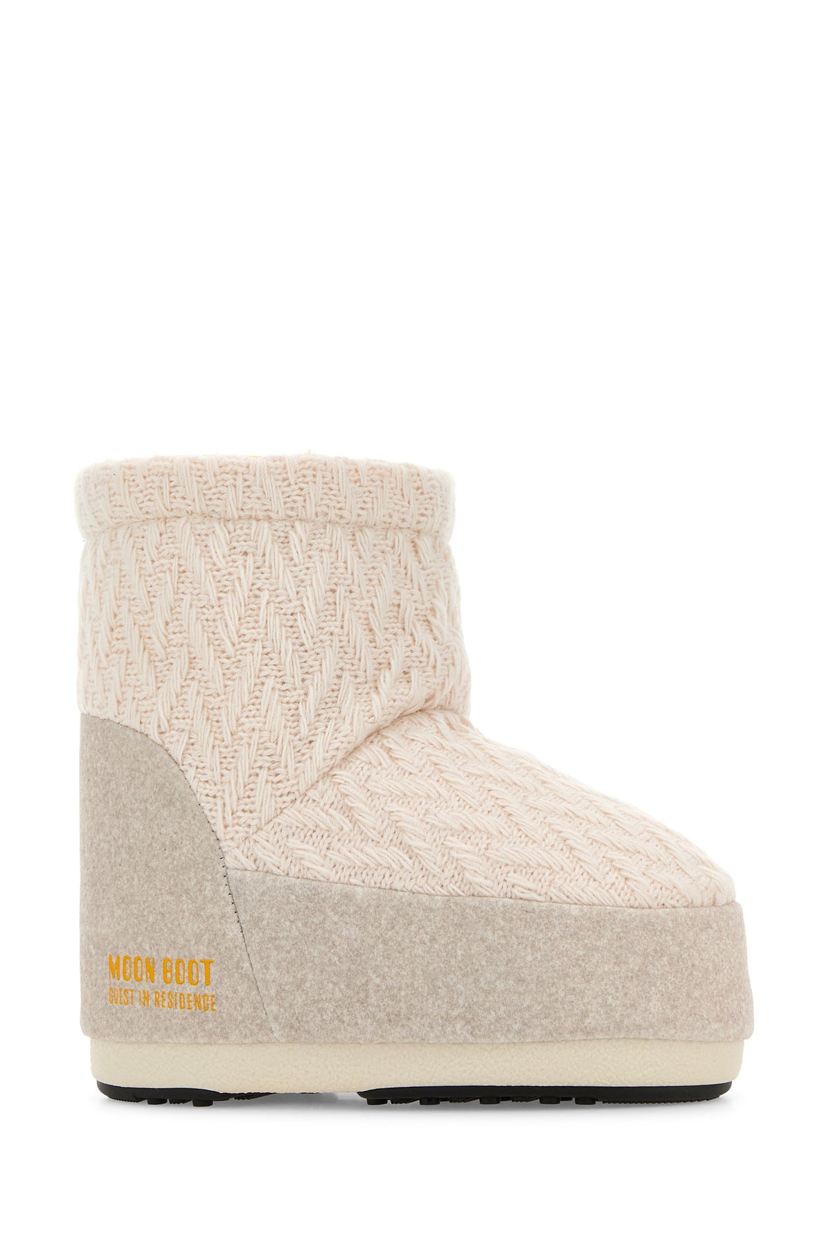 MOON BOOT Stivaletti Icon Low Moon Boot x Guest In Residence in tessuto avorio, view 2