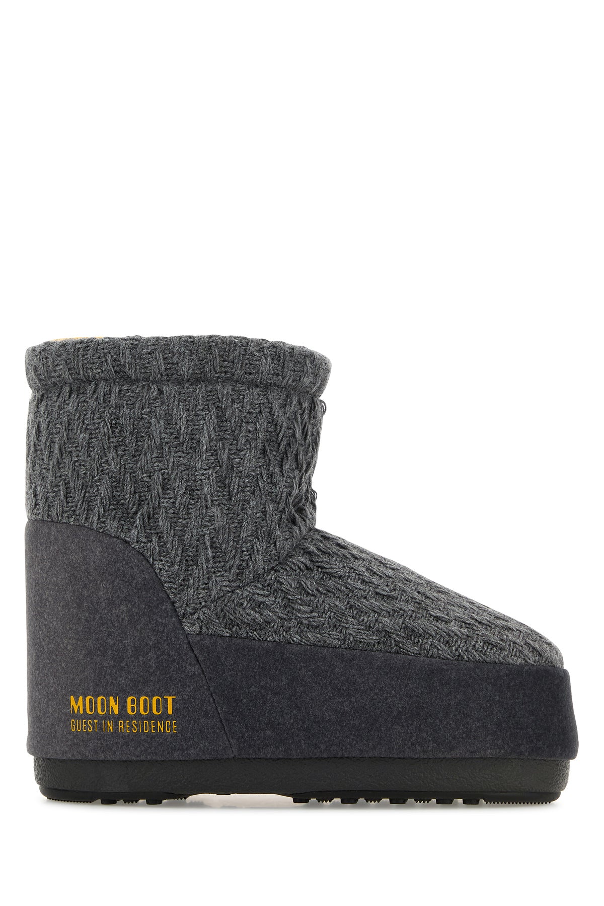 MOON BOOT Stivaletti Icon Low Moon Boot x Guest In Residence in tessuto grigio scuro