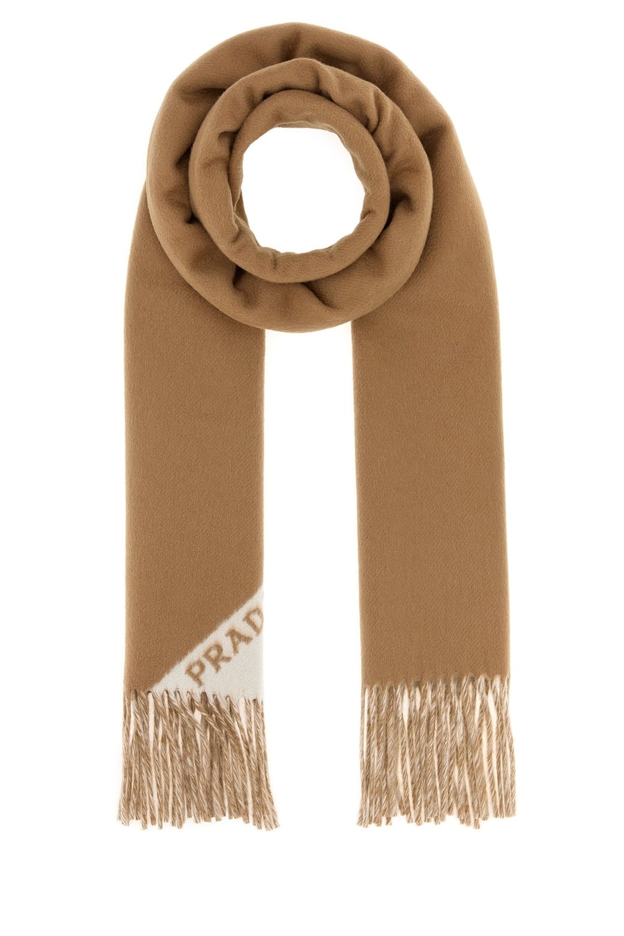 Prada Sciarpa in cashmere cammello