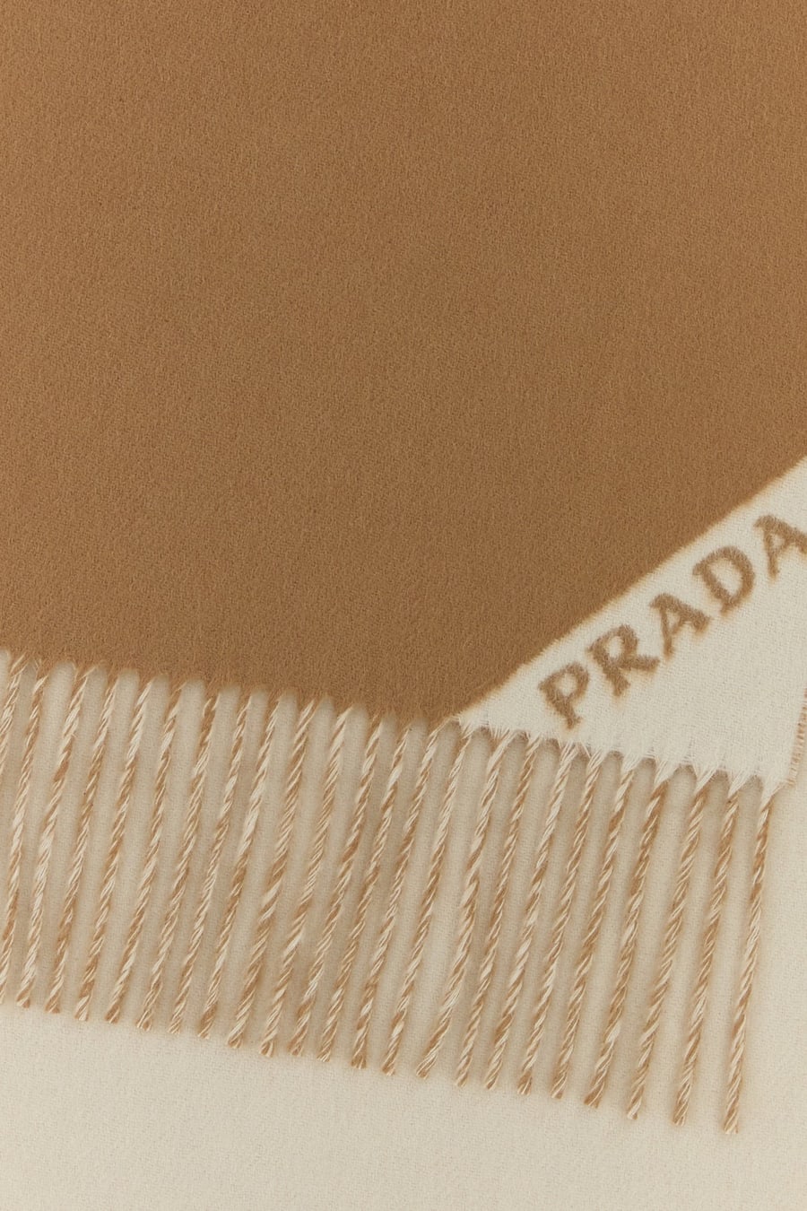 Prada Sciarpa in cashmere cammello, view 2