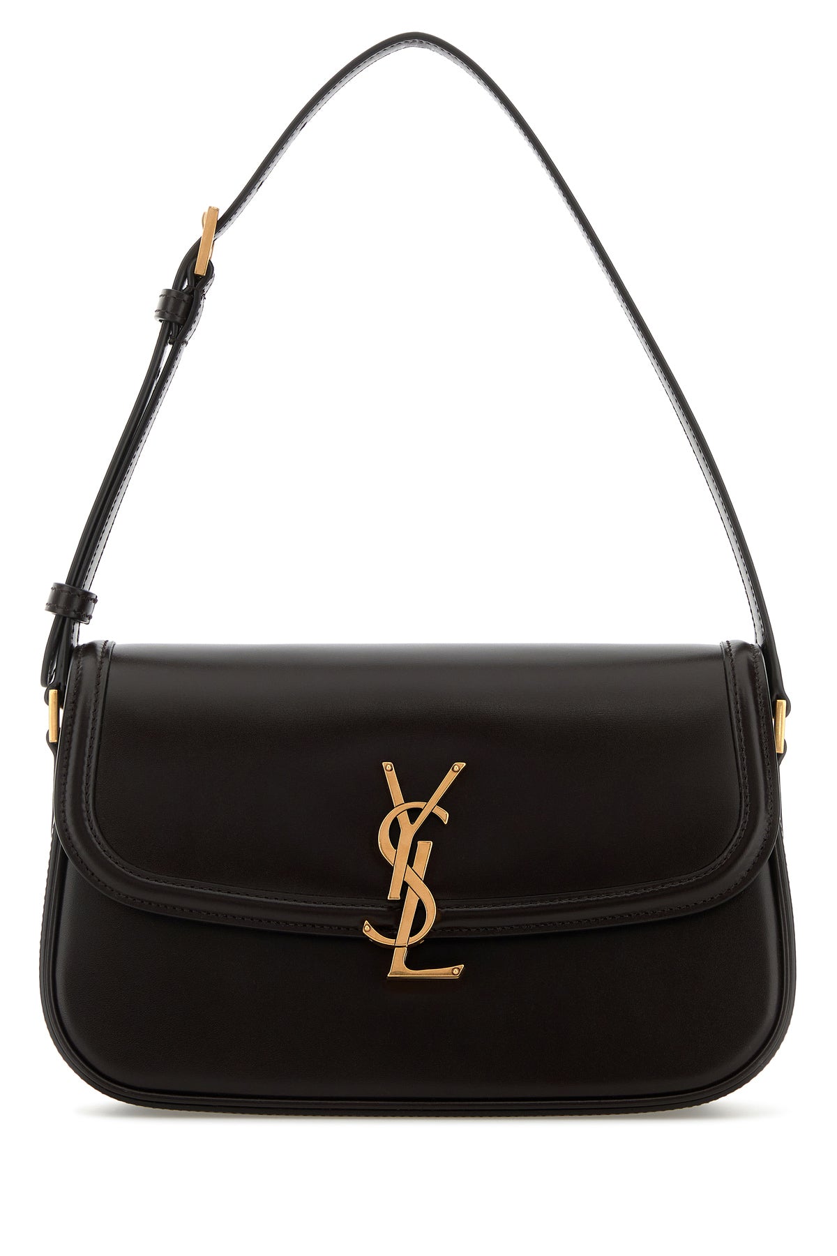 Saint Laurent Borsa a spalla Solferino in pelle testa di moro